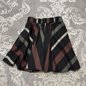 BCBGeneration Women's Striped A-Line Short Skirt Multicolor Size XXS